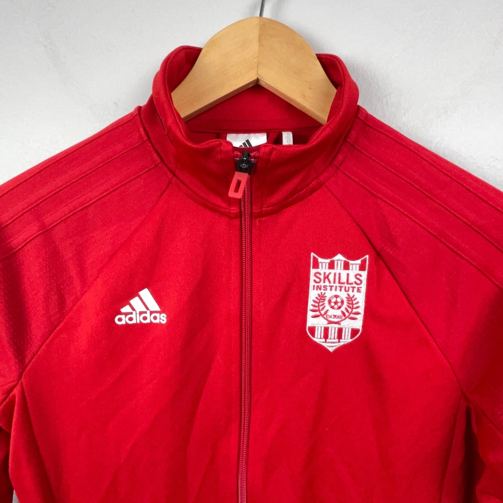 Adidas Jacket Women S Red Soccer Skills Institute Climalite Tiro 17 Full Zip